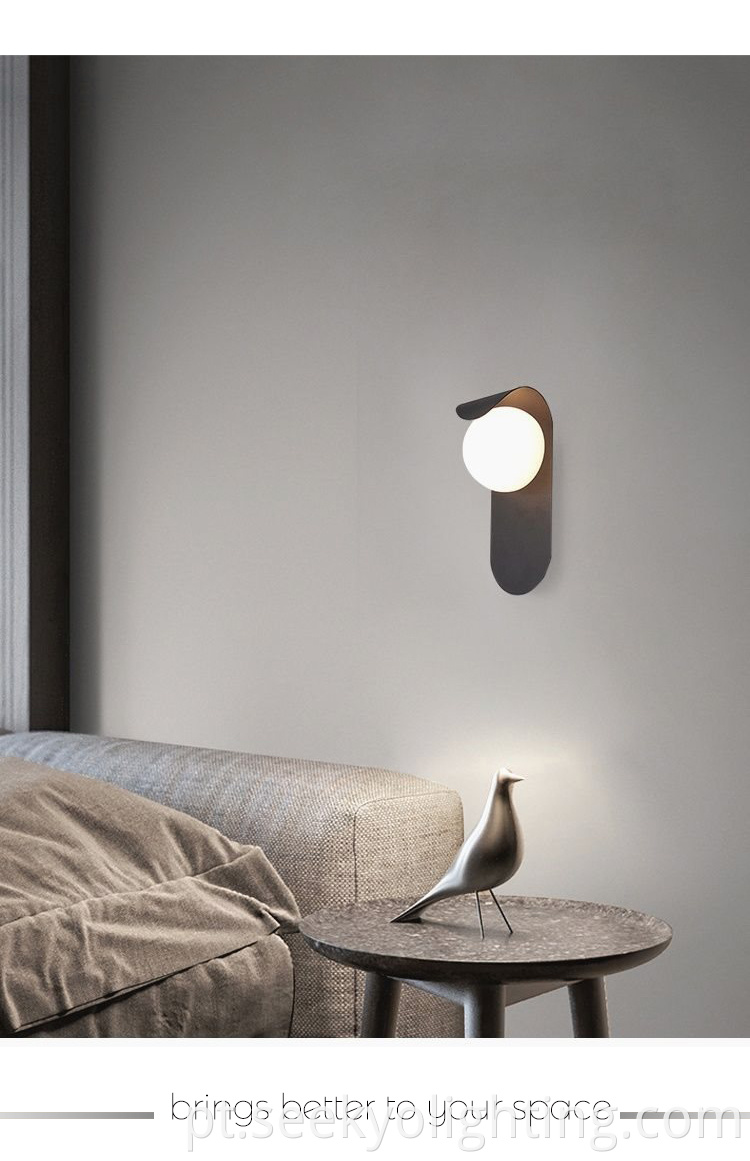 the curling wall lamp is the perfect choice.